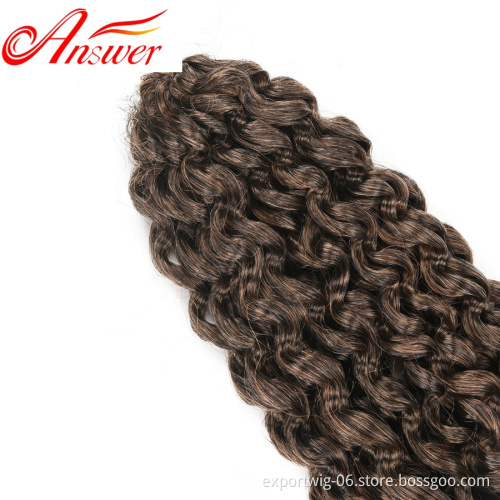 Long Passion Twist Crochet Hair Extensions Ombre Braiding Hair Curly Synthetic Water Wave Braiding Hair Crochet Braids